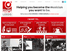 Tablet Screenshot of musicnationleeds.com